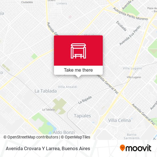 Avenida Crovara Y Larrea map
