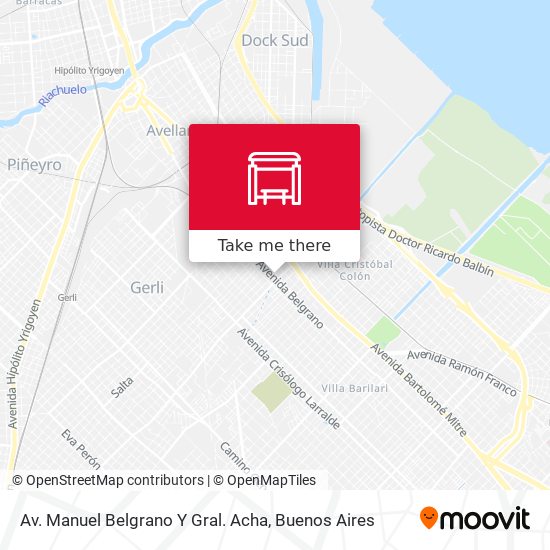 Mapa de Av. Manuel Belgrano Y Gral. Acha