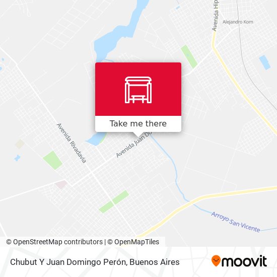 Mapa de Chubut Y Juan Domingo Perón