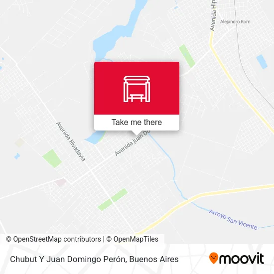Chubut Y Juan Domingo Perón map