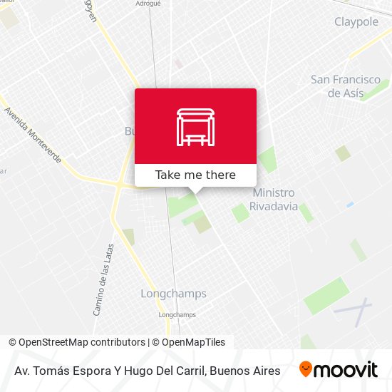 Av. Tomás Espora Y Hugo Del Carril map