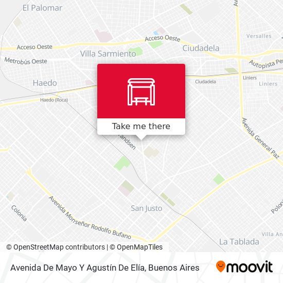 Avenida De Mayo Y Agustín De Elía map