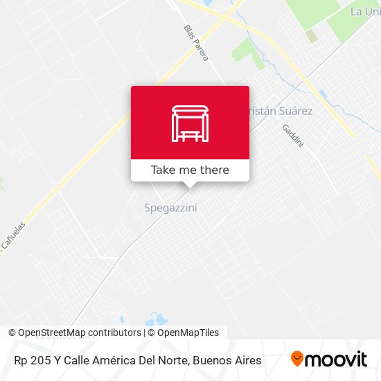 Rp 205 Y Calle América Del Norte map