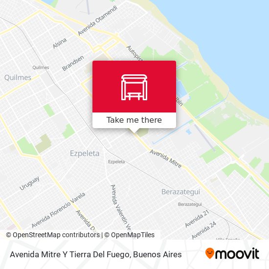 Mapa de Avenida Mitre Y Tierra Del Fuego