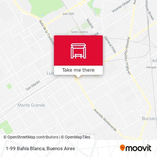 1-99 Bahía Blanca map