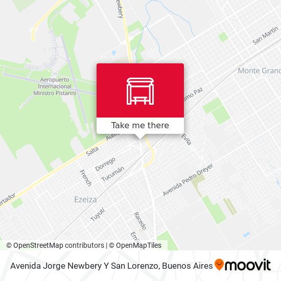 Mapa de Avenida Jorge Newbery Y San Lorenzo