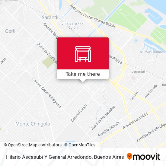Hilario Ascasubi Y General Arredondo map