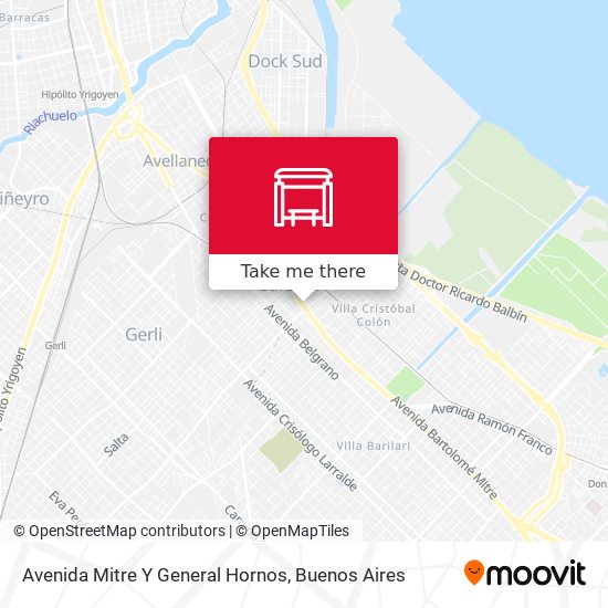Avenida Mitre Y General Hornos map
