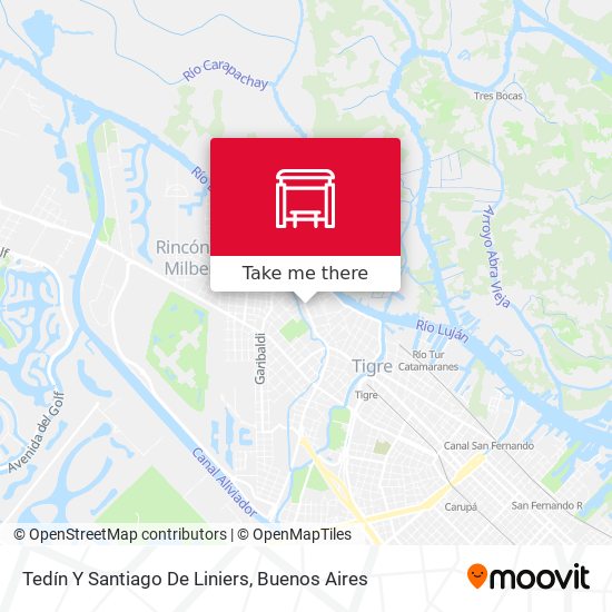 Mapa de Tedín Y Santiago De Liniers