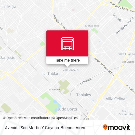 Avenida San Martín Y Goyena map
