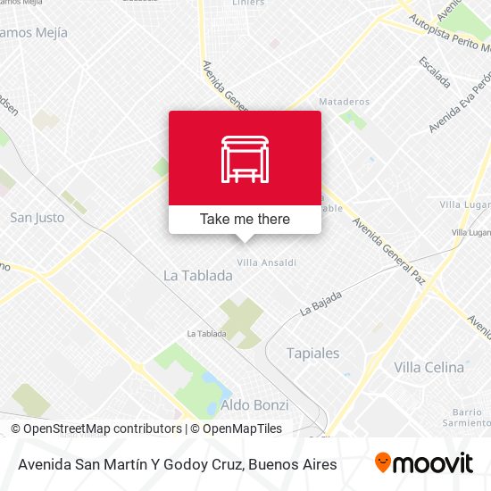 Avenida San Martín Y Godoy Cruz map