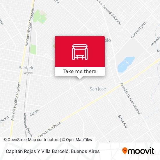 Capitán Rojas Y Villa Barceló map