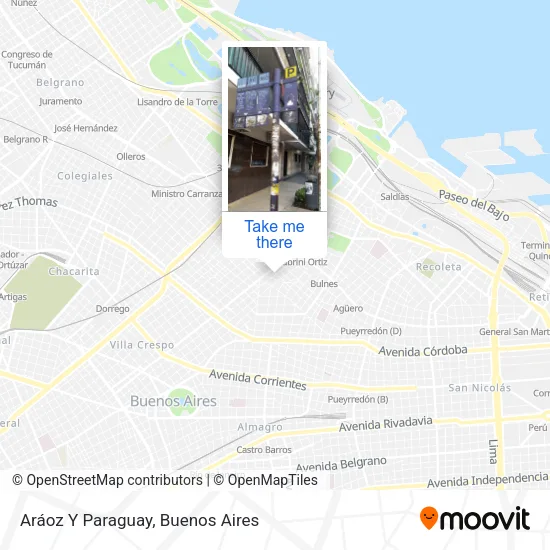 Aráoz Y Paraguay map