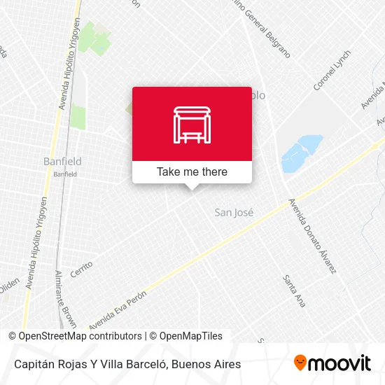Capitán Rojas Y Villa Barceló map