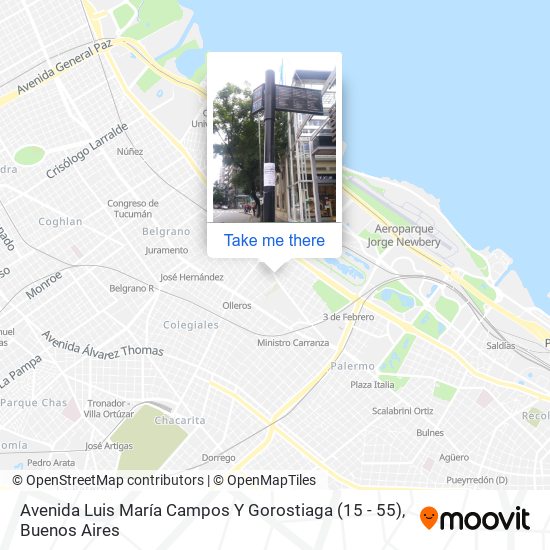 Avenida Luis María Campos Y Gorostiaga (15 - 55) map