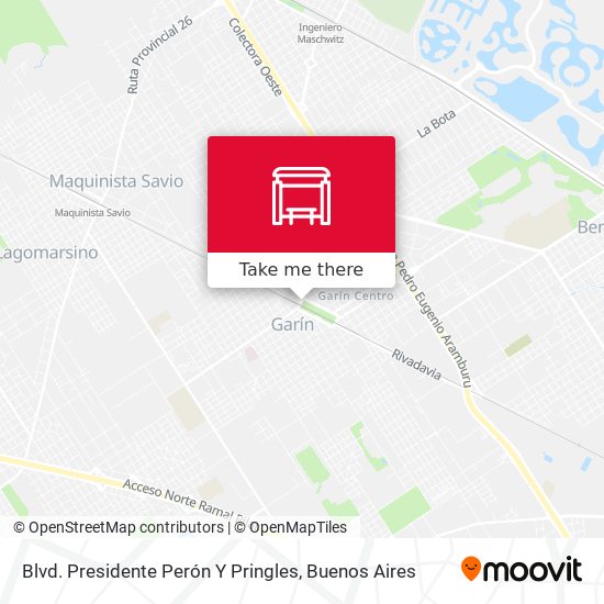 Blvd. Presidente Perón Y Pringles map