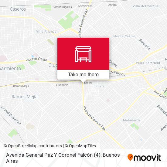 Avenida General Paz Y Coronel Falcón (4) map