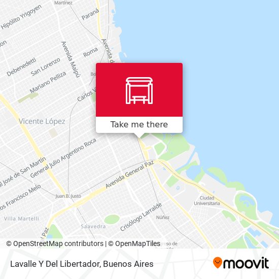 Lavalle Y Del Libertador map
