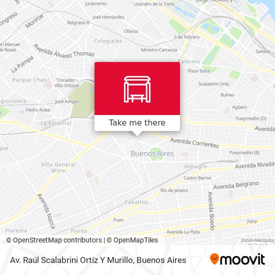 Mapa de Av. Raúl Scalabrini Ortíz Y Murillo