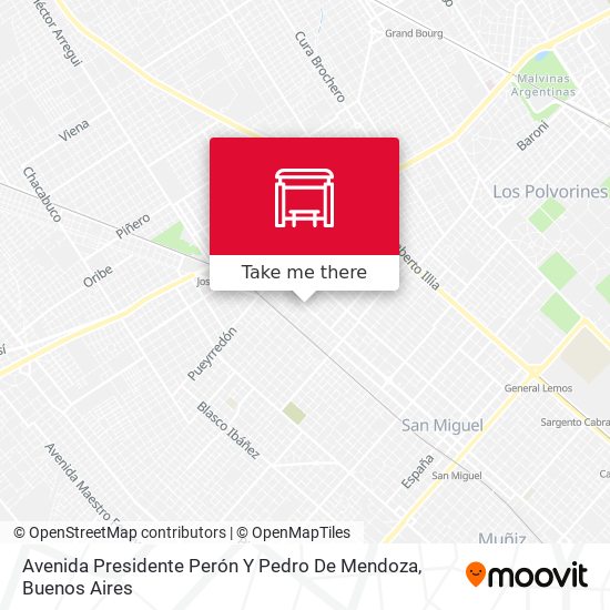 Mapa de Avenida Presidente Perón Y Pedro De Mendoza