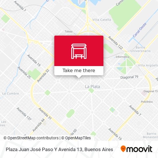 Plaza Juan José Paso Y Avenida 13 map