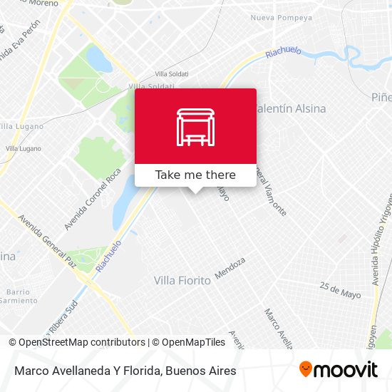 Marco Avellaneda Y Florida map