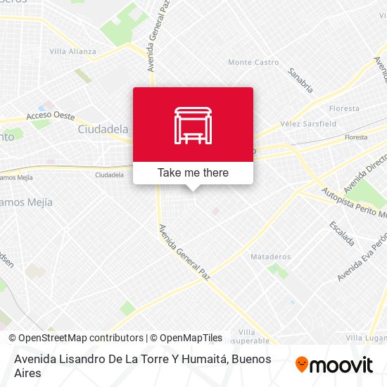 Mapa de Avenida Lisandro De La Torre Y Humaitá