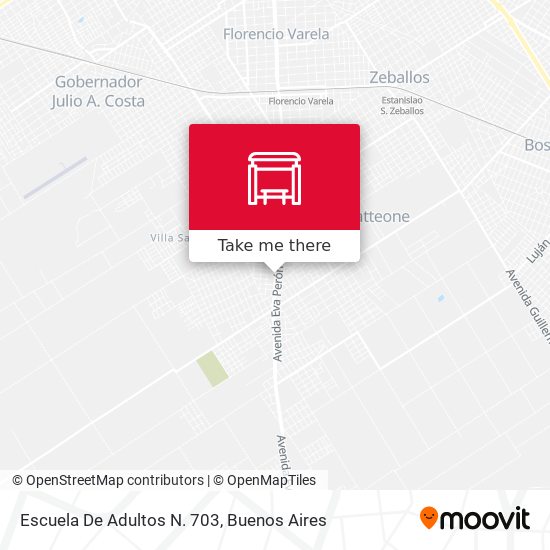 Mapa de Escuela De Adultos N. 703