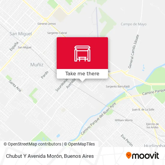 Mapa de Chubut Y Avenida Morón
