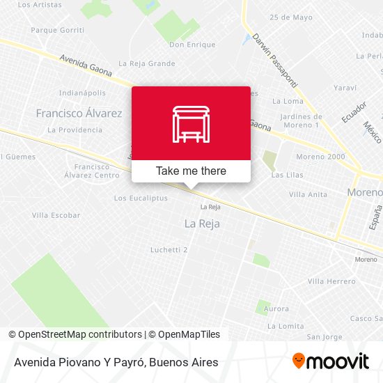 Mapa de Avenida Piovano Y Payró