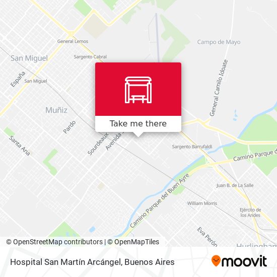 Hospital San Martín Arcángel map