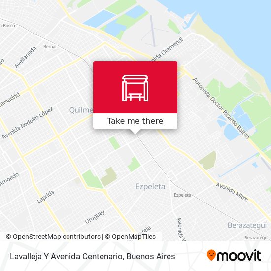 Mapa de Lavalleja Y Avenida Centenario