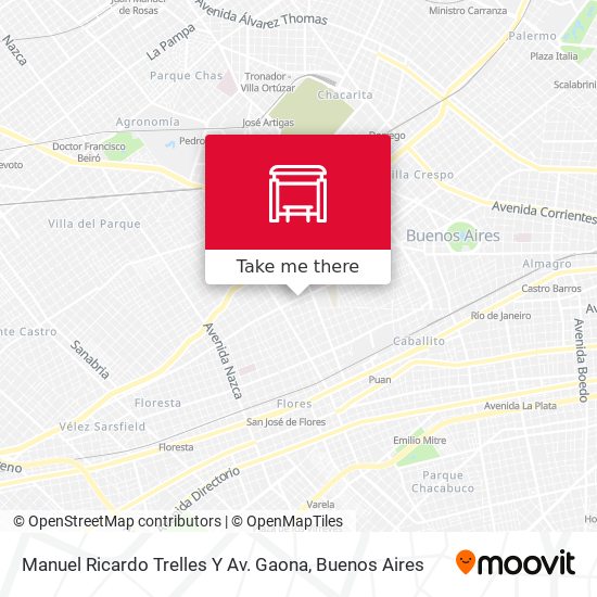 Manuel Ricardo Trelles Y Av. Gaona map