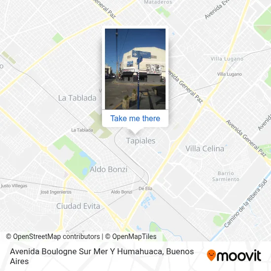 Avenida Boulogne Sur Mer Y Humahuaca map