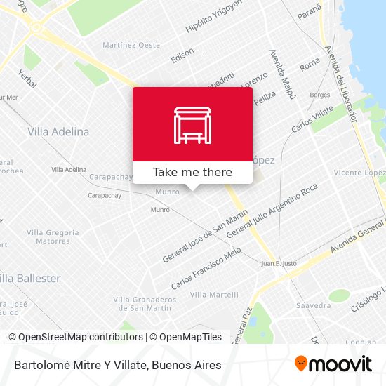 Bartolomé Mitre Y Villate map