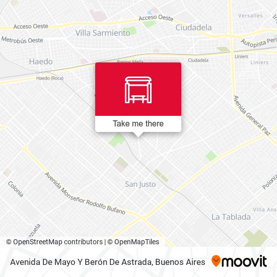 Avenida De Mayo Y Berón De Astrada map