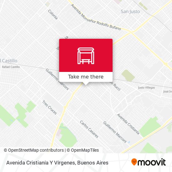 Mapa de Avenida Cristianía Y Vírgenes