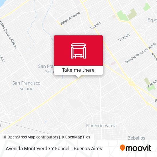 Mapa de Avenida Monteverde Y Foncelli