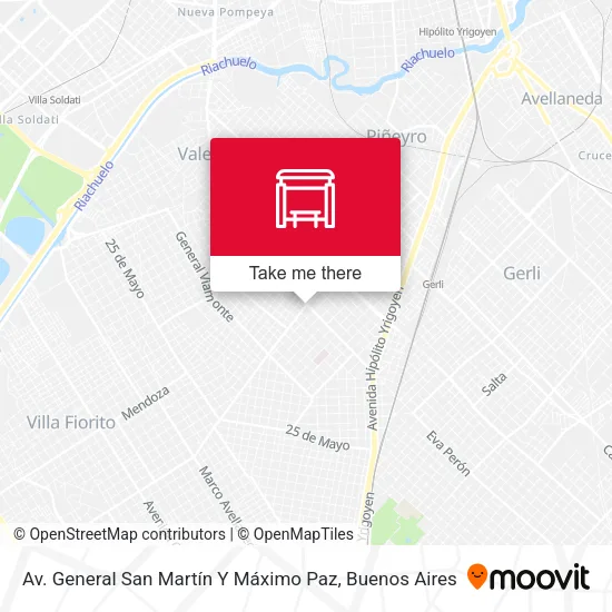 Mapa de Av. General San Martín Y Máximo Paz