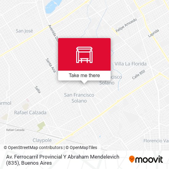 Av. Ferrocarril Provincial Y Abraham Mendelevich (835) map