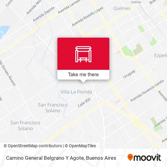 Camino General Belgrano Y Agote map