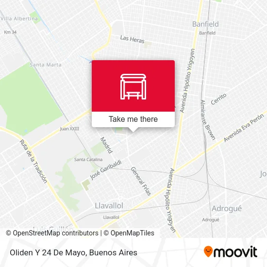 Oliden Y 24 De Mayo map