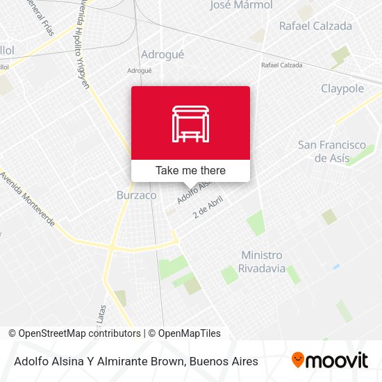 Mapa de Adolfo Alsina Y Almirante Brown