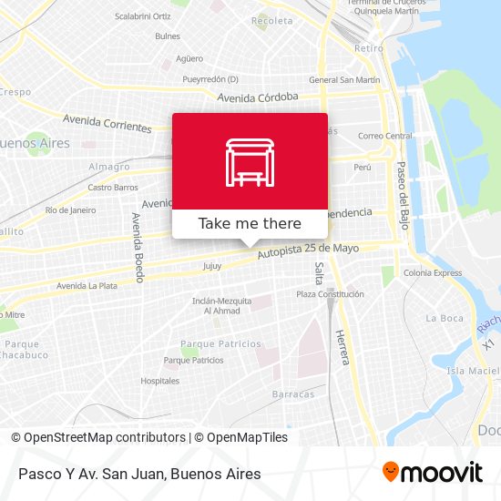 Pasco Y Av. San Juan map