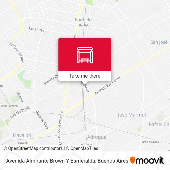Mapa de Avenida Almirante Brown Y Esmeralda