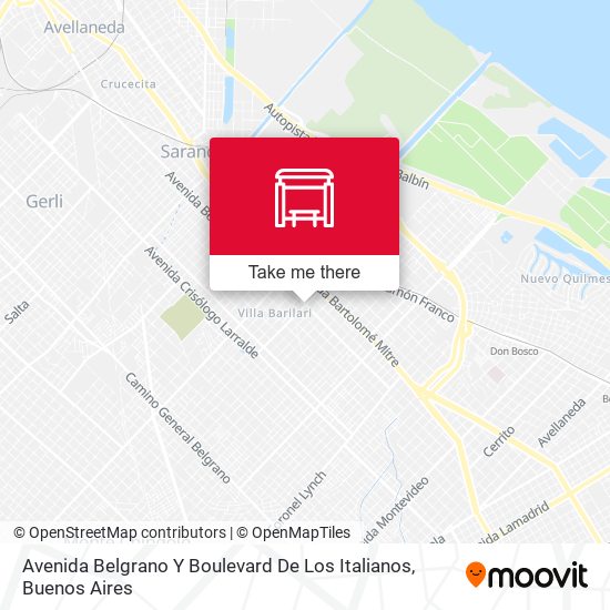 Avenida Belgrano Y Boulevard De Los Italianos map