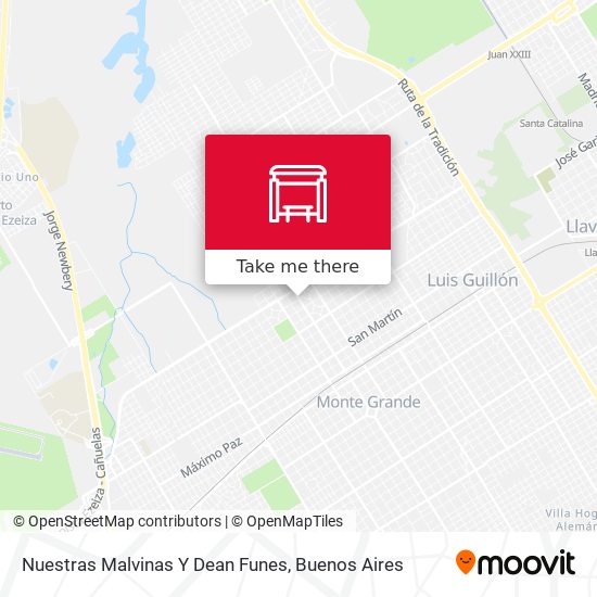 Nuestras Malvinas Y Dean Funes map