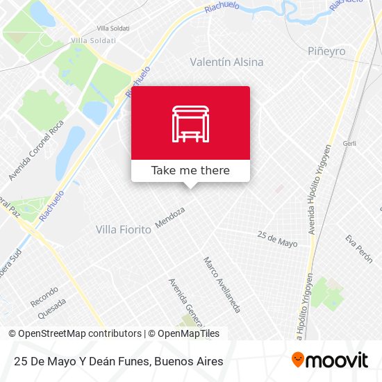 25 De Mayo Y Deán Funes map