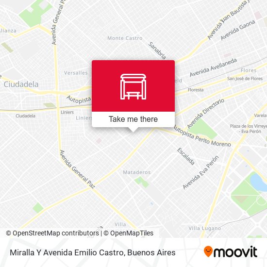 Miralla Y Avenida Emilio Castro map