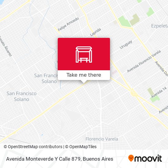 Mapa de Avenida Monteverde Y Calle 879